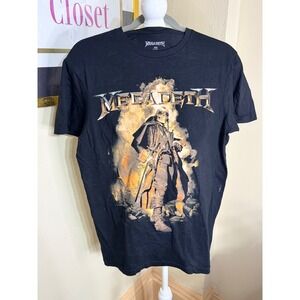 Megadeth The Sick The Dying And The Dead Band T-Shirt Black Mens Medium MD Lyric